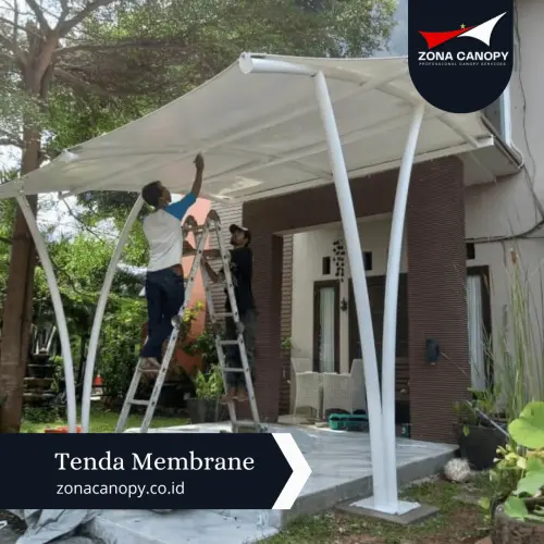 Canoppy Membrane Teras Rumah karawang
